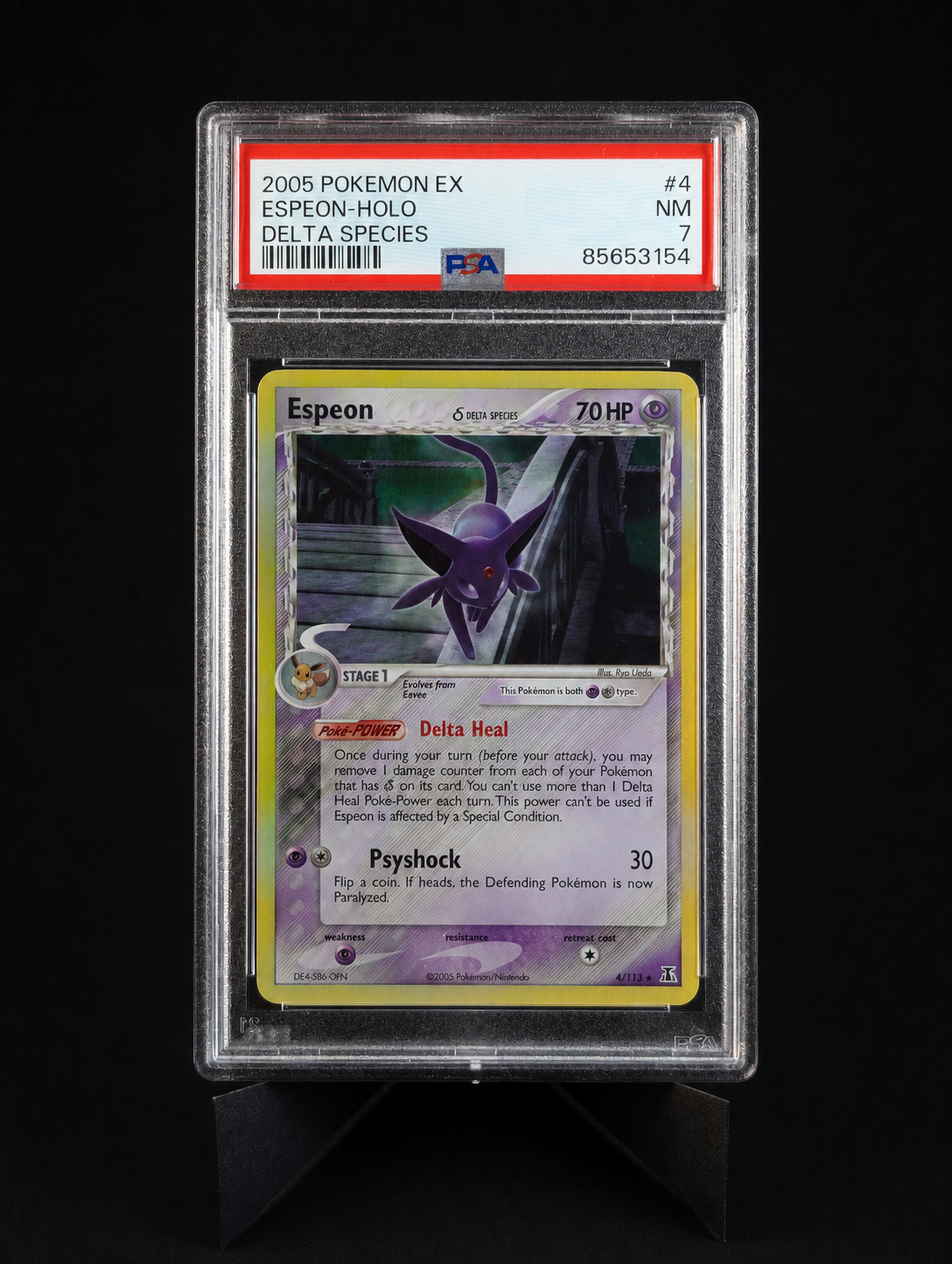 Espeon 4/113 – PSA 7 – EX Delta Species