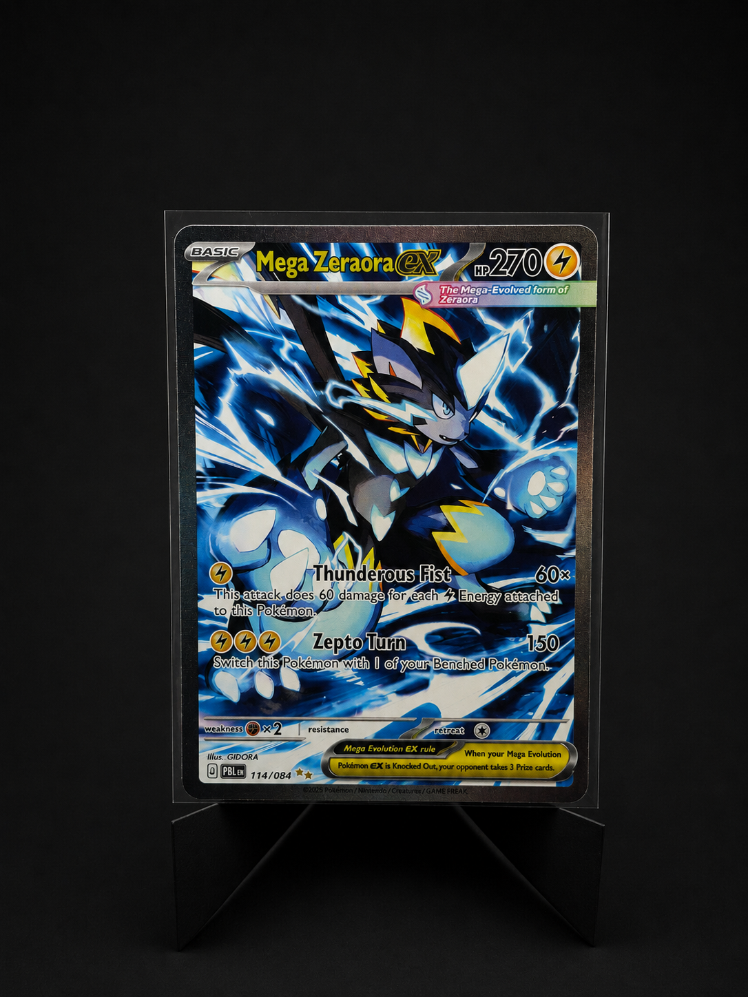 Mega Zeraora ex 114/084 – Pitch Black – Special Illustration Rare
